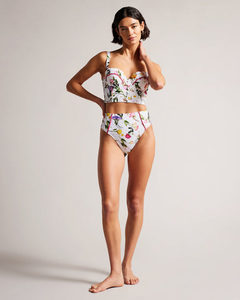 ROYELLA-Swimwear-Longline Cupped Bikini Top- Ted Baker Romania
